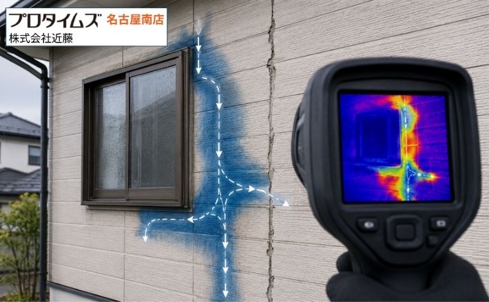 外壁からの雨漏りは赤外線カメラでわかる？外壁内部の水の通り道を見抜く判断基準