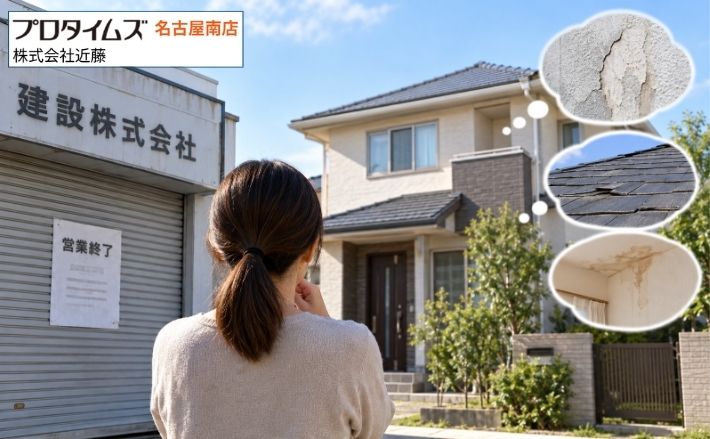 マイホームを建てた会社が倒産・廃業したら?名古屋市南区の外壁塗装・雨漏り修理の相談先