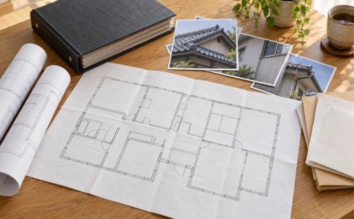 他社へ調査を頼む前に、図面と修繕履歴を集めてください