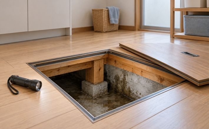 水を取り除く応急対応と、原因を直す工事を分けて進める